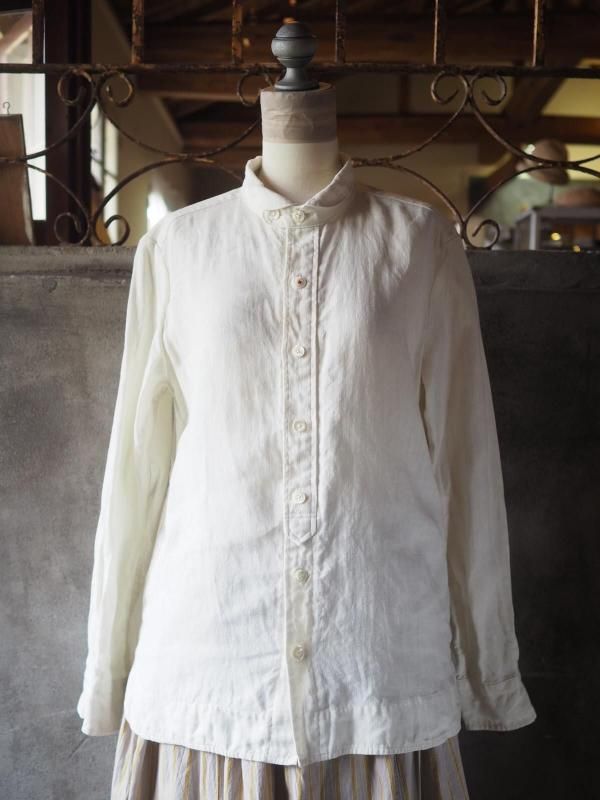 Sa-Rah リネン半袖シャツ S2301358 SH05BH Khaki | Dresswell online store