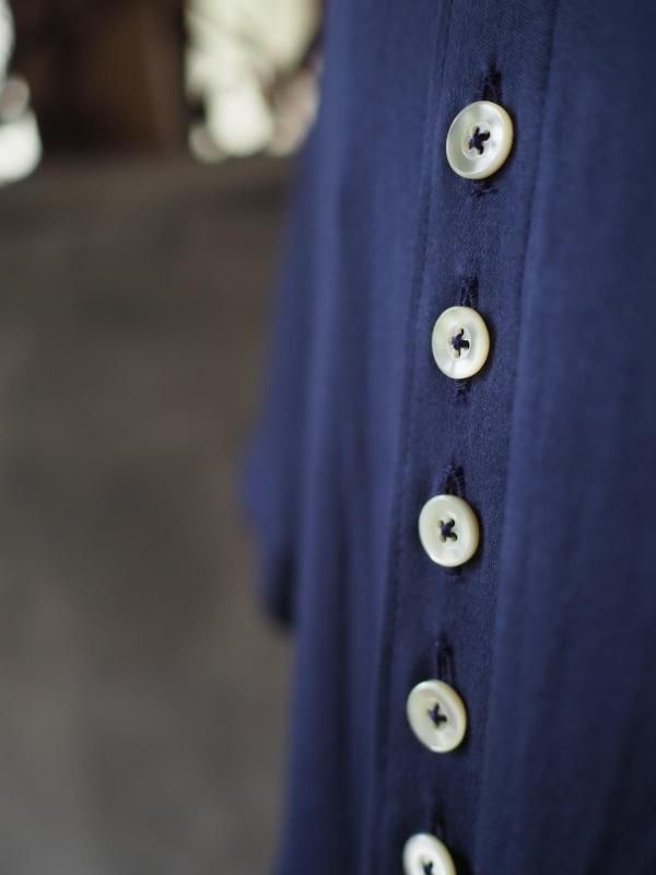 yappi 七里ネイビー 半袖ワンピース 120 kochiワンピース半袖 コットンニットネイビー - Sa-Rah Market