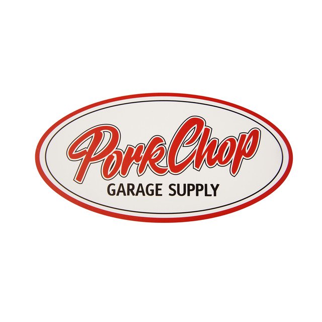 PORKCHOP GARAGE SUPPLY /  PORKCHOP OVAL STICKER (LARGE)