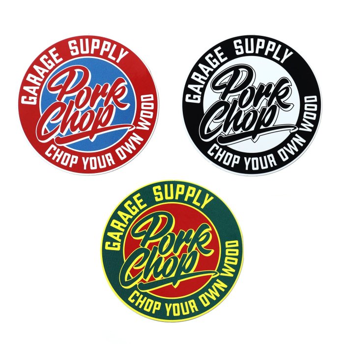 <img class='new_mark_img1' src='https://img.shop-pro.jp/img/new/icons14.gif' style='border:none;display:inline;margin:0px;padding:0px;width:auto;' />PORKCHOP GARAGE SUPPLY / CIRCLE SCRIPT STICKER