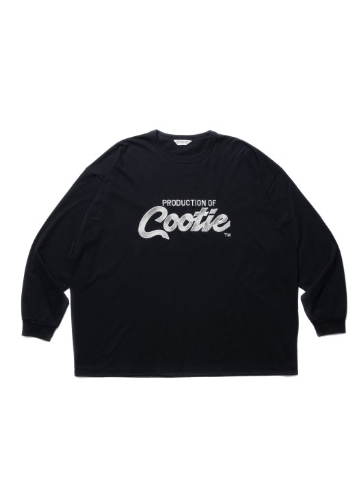 COOTIE / Embroidery Oversized L/S Tee (PRODUCTION OF COOTIE)