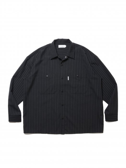 COOTIE / STRIPE T/W Work L/S Shirt