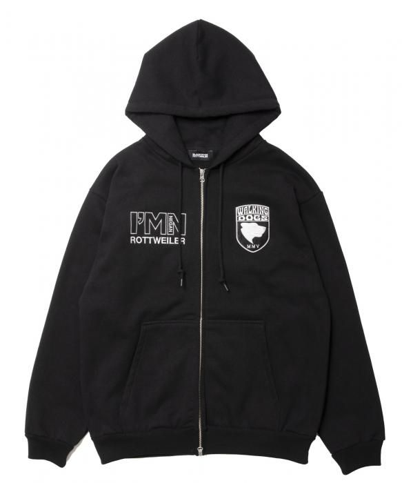 ROTTWEILER / WALKING DOG ZIP PARKA