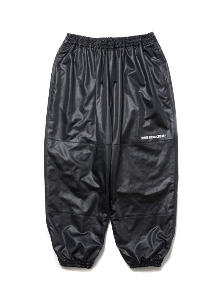 COOTIE / Damp Coated Satin Wide Track Pants