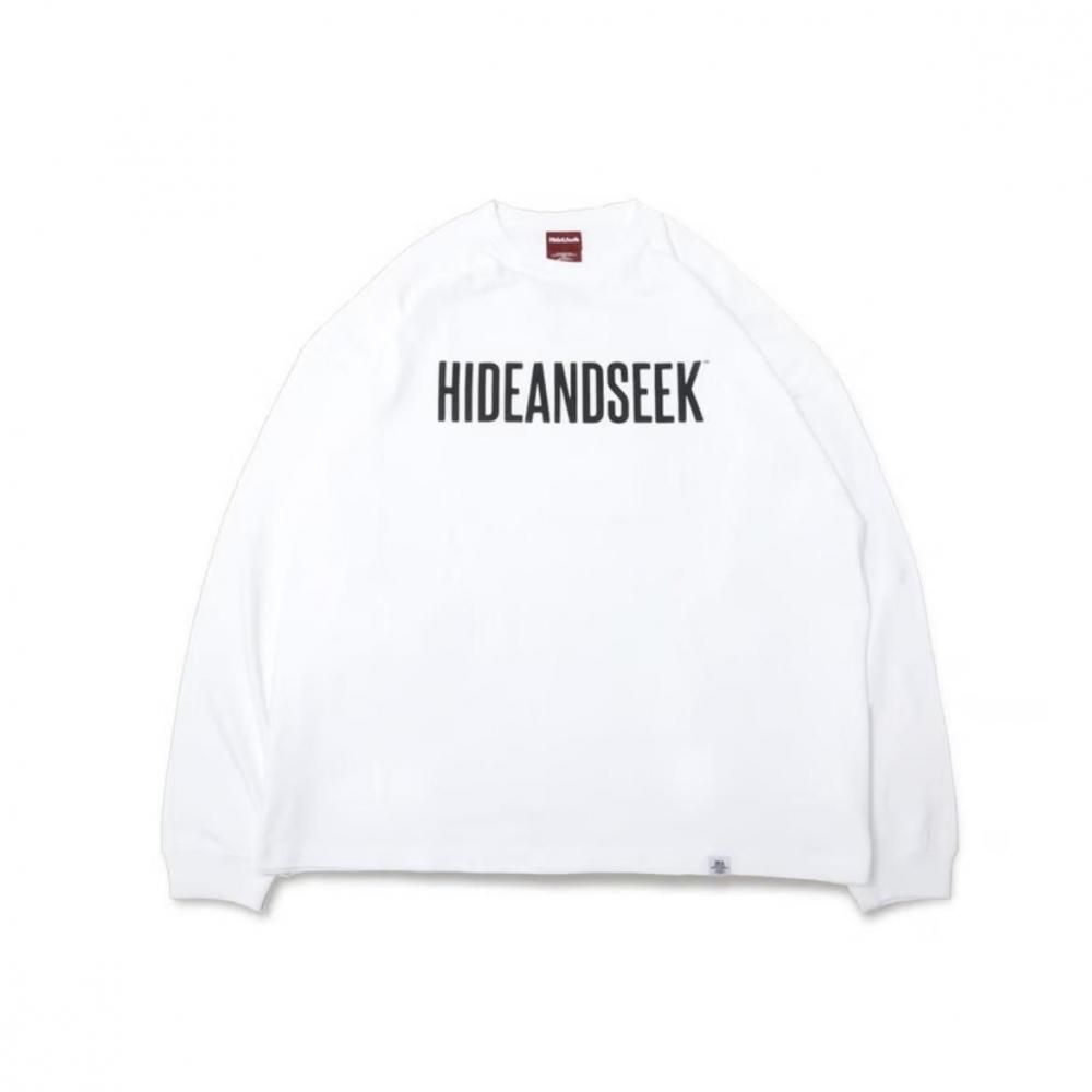 HideandSeek / Logo L/S Tee (25ss Front) Big Silhouette