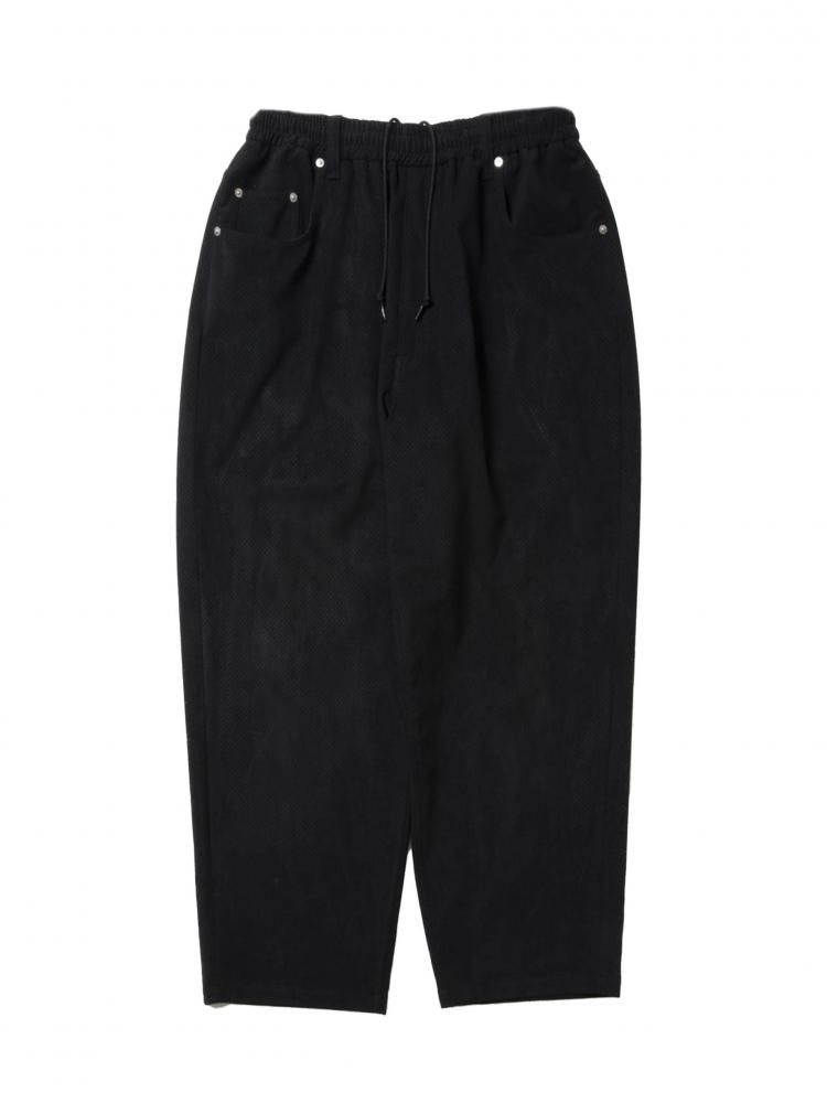 COOTIE / Punching Faux Suede 5 Pocket Wide Easy Pants