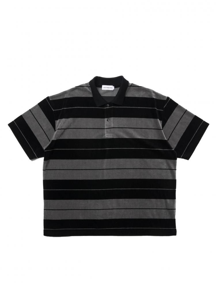 COOTIE / Velour Border S/S Polo