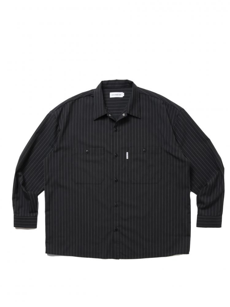 COOTIE / STRIPE T/W Work L/S Shirt