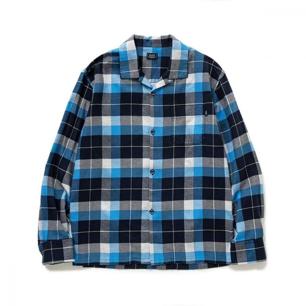 RATS / COTTON RAYON CHECK SHIRT
