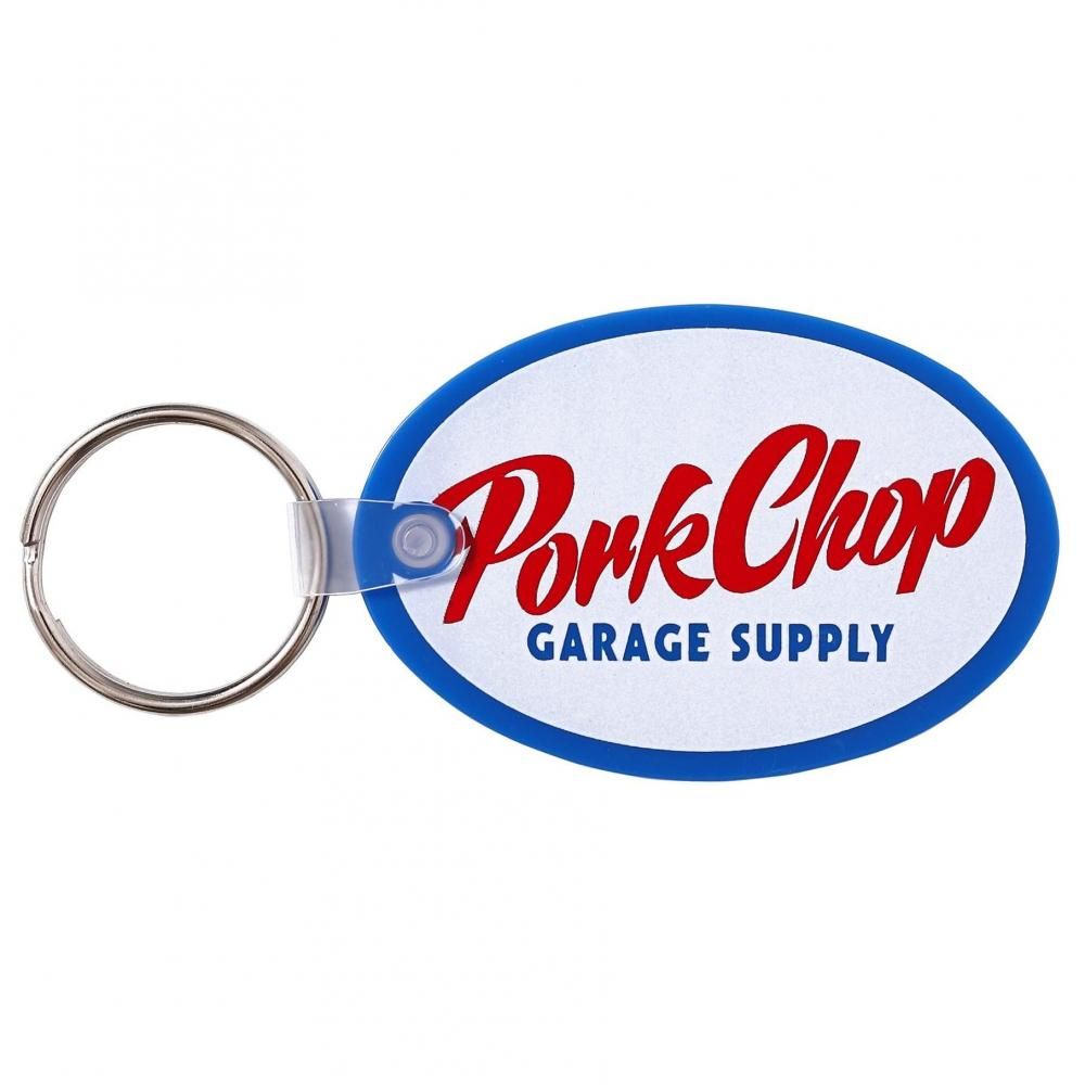 PORKCHOP GARAGE SUPPLY / KEY TAG (OVAL SCRIPT)