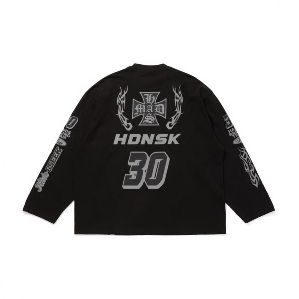 HideandSeek / Racing L/S Tee (Loose Fit)