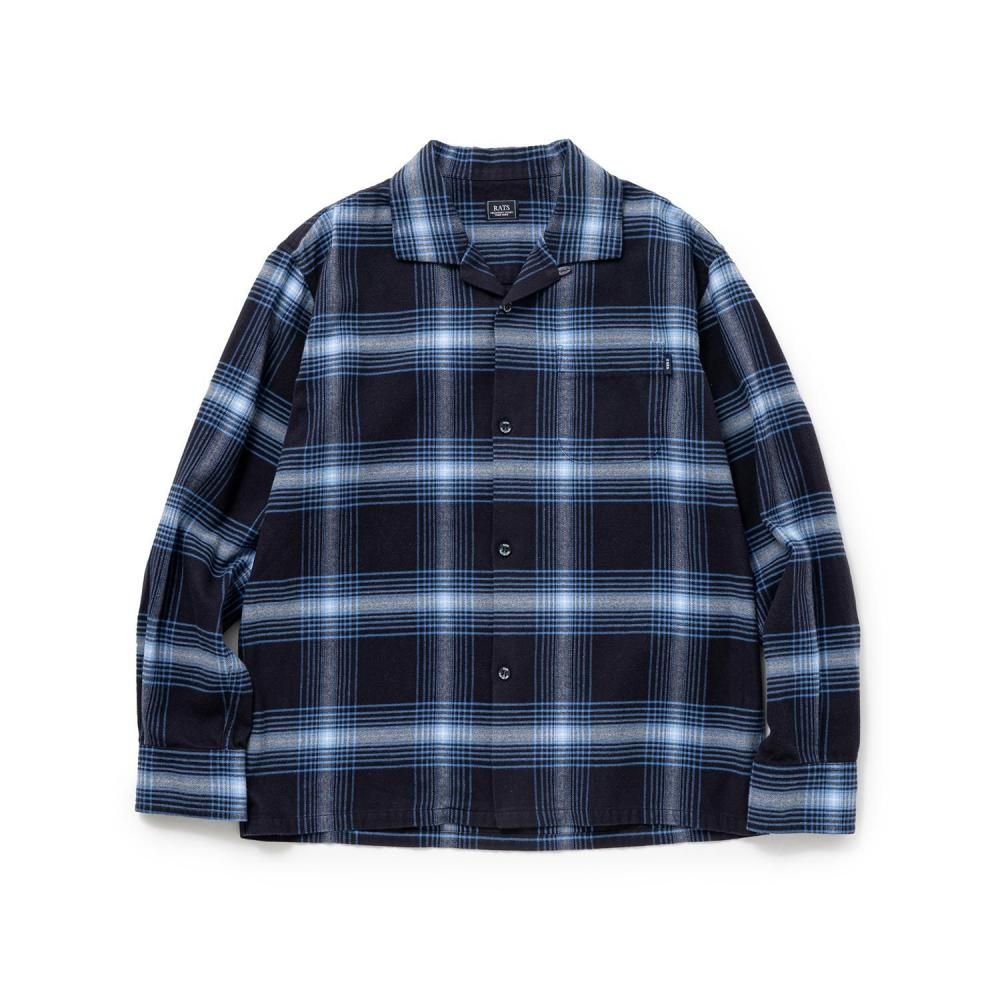 RATS / COTTON RAYON CHECK SHIRT