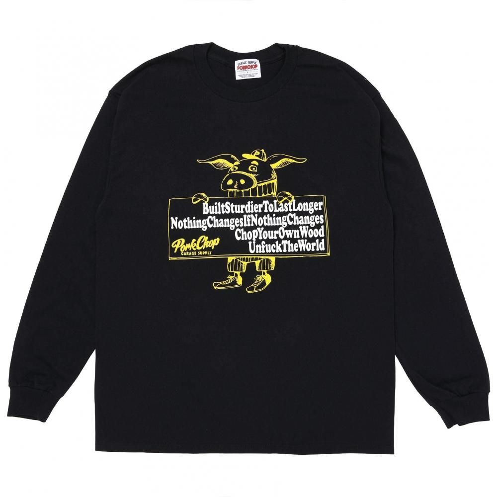 PORKCHOP GARAGE SUPPLY / SLOGAN L/S TEE