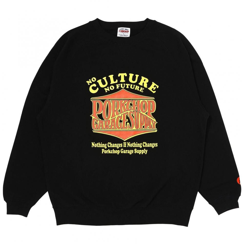 ポークチョップ　ガレージサプライ　スエット　トレーナー ポークチョップガレージサプライ プリント スウェット