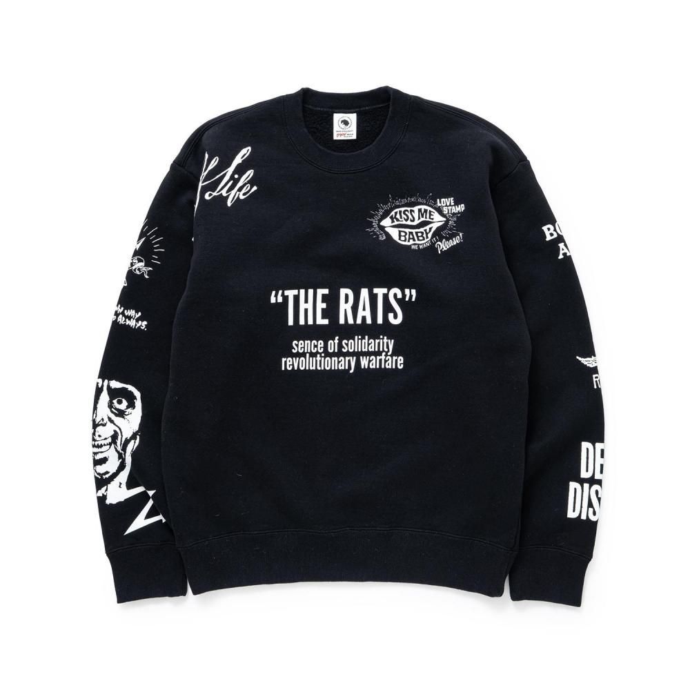 RATS / CRAZY CREW NECK SWEAT