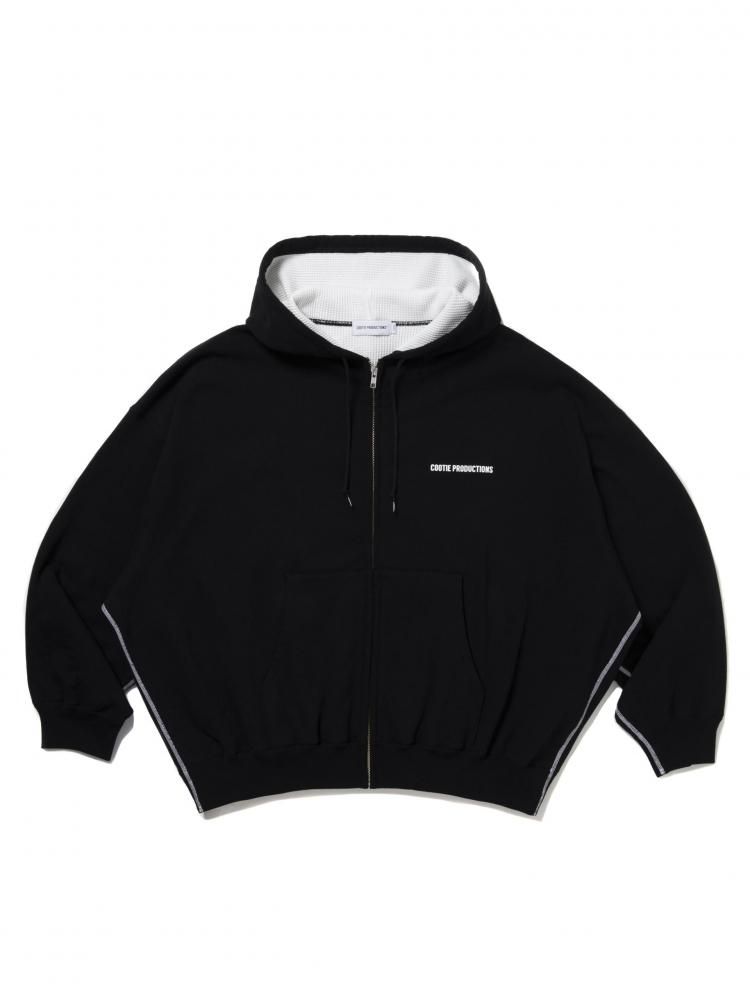 COOTIE / Thermal Combination Sweat Zip Hoodie