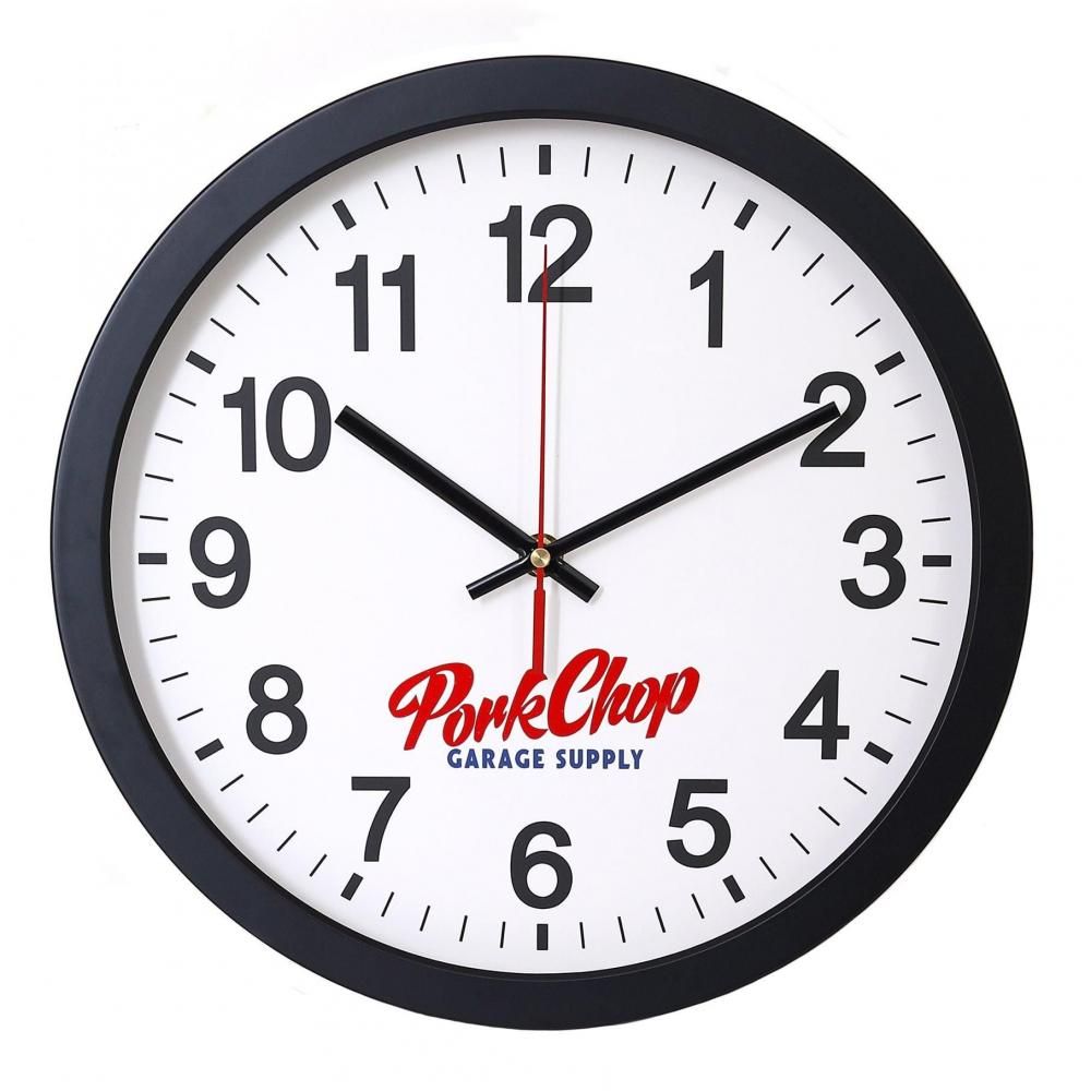 PORKCHOP GARAGE SUPPLY / SCRIPT WALL CLOCK