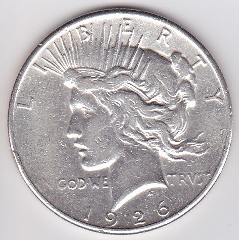 アメリカ1ドル銀貨 ピース 1926年 VF/美品 - ワタナベコイン ネット 