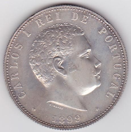 ポルトガル1000レイス銀貨 カルロス1世 1899年 EF/極美品 送料込 ポルトガル1000レイス銀貨 カルロス1世 1899年 EF/極美品 送料込