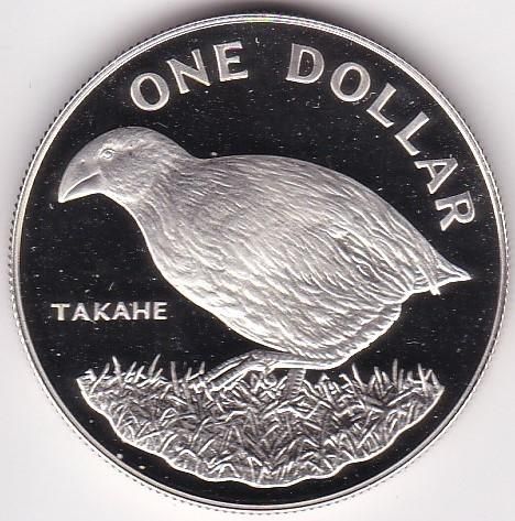 ニュージーランド1ドル銀貨 1982年 プルーフ - ワタナベコイン