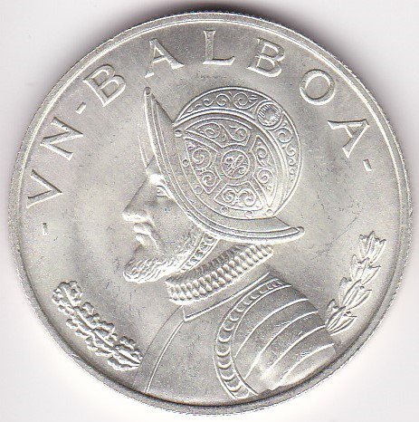 パナマ1バルボア銀貨 1966年 UNC/未使用 - ワタナベコイン ネットショップ