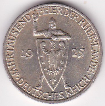 PCGS MS65』ワイマール共和国3ライヒスマルク銀貨（1927年） | www