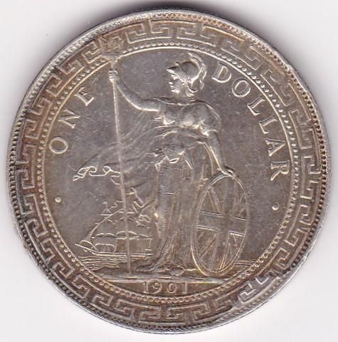 イギリス貿易銀 1901年B 極美品 送料込 - ワタナベコイン ネットショップ