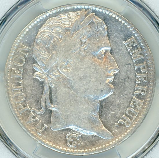 フランス5フラン銀貨 ナポレオン 1811年T XF40/美品＋ 送料込