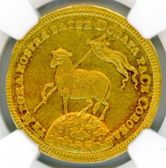 ラムダカット 1/8ダカット 金貨 ニュルンベルク NGC MS63 トップ