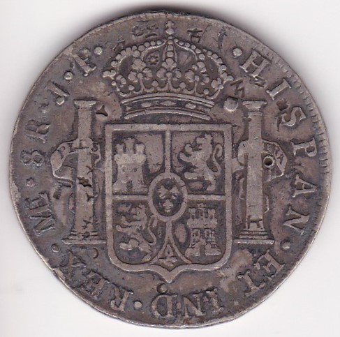 ペルー8レアル銀貨 カルロス4世 1807年LIMAE JP 美品 送料込 ...