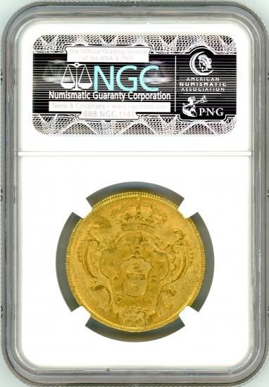 ポルトガル4エスクード金貨 マリア1世 1799年 AU58/極美品+ ポルトガル4エスクード金貨 マリア1世 1799年 AU58/極美品+