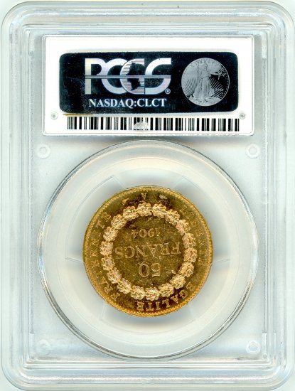 フランス 1904年 50フラン金貨 NGC MS61 - コレクション