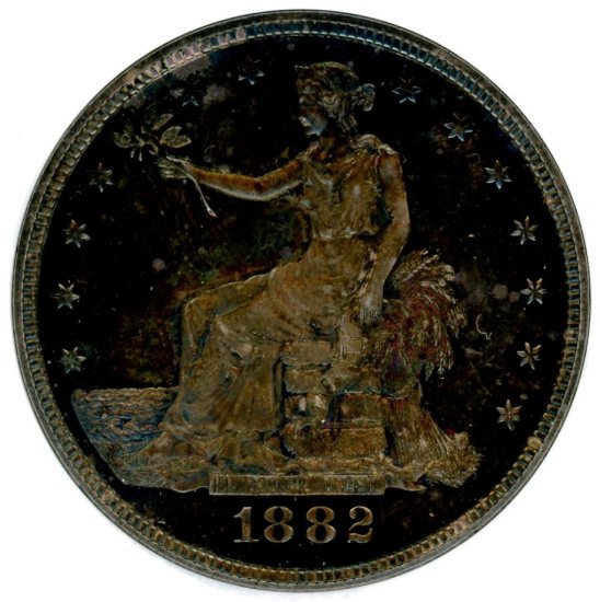 いぶし銀】1877年 アメリカ トレードダラー 1ドル NGC 貿易銀 レア 