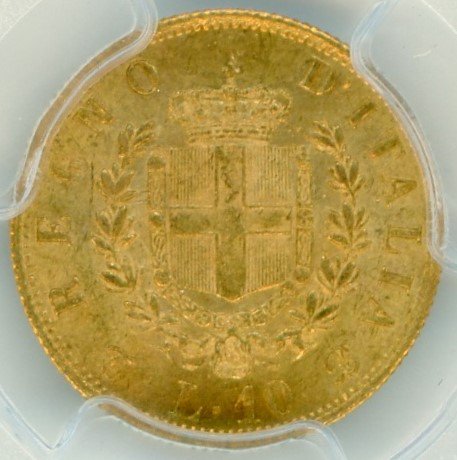 イタリア10リレ金貨 ヴィットリオ・エマニュエル2世 1863年 MS64/未使用＋ 送料込 - ワタナベコイン ネットショップ