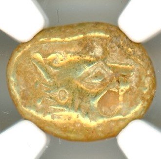 世界最古の金貨・古代リディア王国 1/3ステーター金貨 ライオン ChVF 