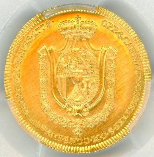 リヒテンシュタインダカット金貨 フランツ・ヨーゼフ1世 1778年 リヒテンシュタインダカット金貨 フランツ・ヨーゼフ1世 1778年
