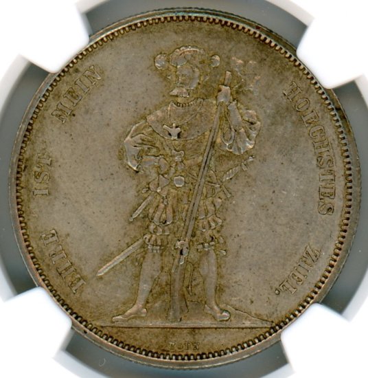 1934 スイス 5フラン 銀貨 MS64