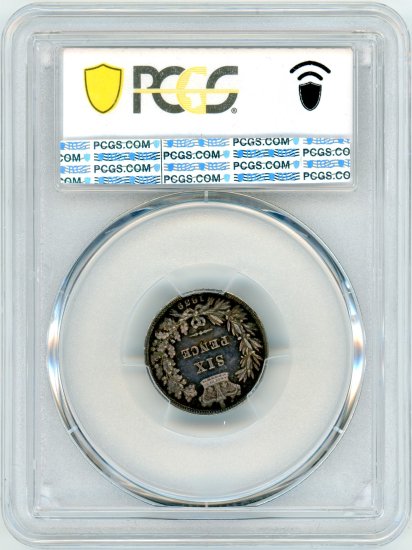限定販売】 幸せの６ペンス銀貨 VFDetails PCGS 1885 ヴィクトリア 