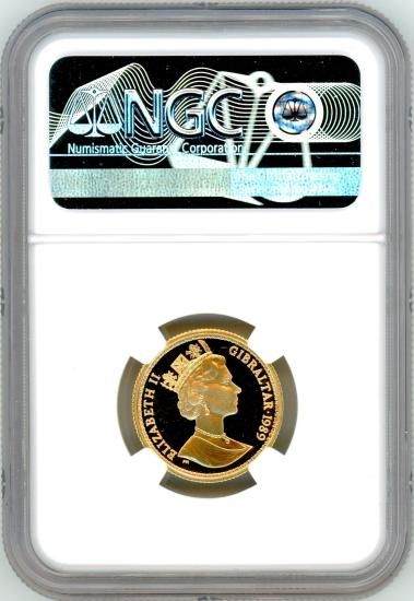 ウナとライオン ジブラルタルソブリン金貨 1989年 MS69/完全未 ウナとライオン ジブラルタルソブリン金貨 1989年 MS69/完全未