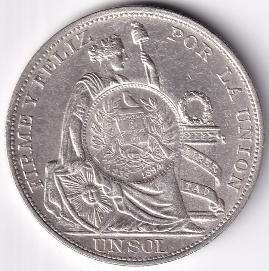 1894年グアマテラ銀貨