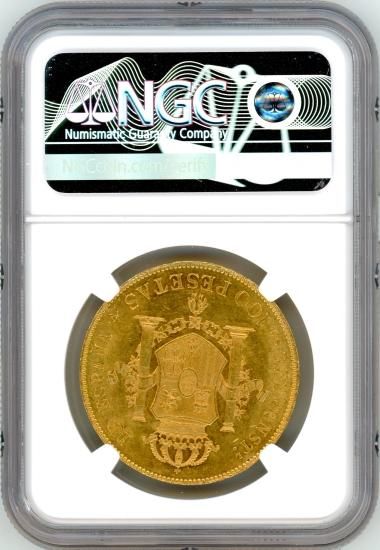 スペイン100ペセタ金貨 アルフォンソ13世 1897年(97) MS61/未 スペイン100ペセタ金貨 アルフォンソ13世 1897年(97) MS61/未