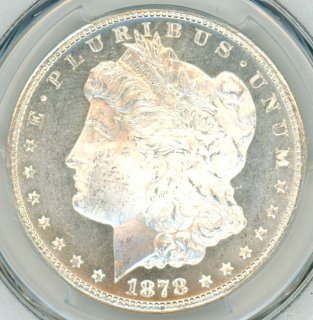 プルーフ状態の評価アメリカ　モルガンダラー　MS64　DMPL  銀貨　1880年　未使用