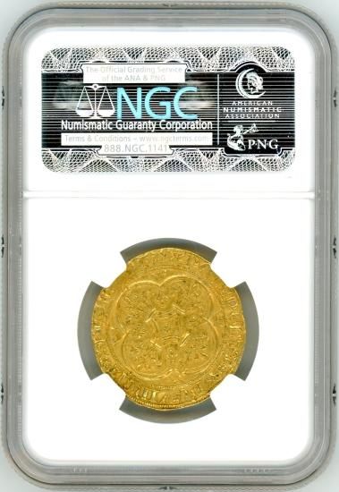 フランスエキュドール金貨 シャルル6世 1380~1422年 MS61/未 フランスエキュドール金貨 シャルル6世 1380~1422年 MS61/未