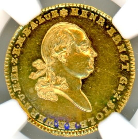 ドイツダカット金貨 シュトルベルク家 エルンスト2世と鹿 1778年 ドイツダカット金貨 シュトルベルク家 エルンスト2世と鹿 1778年