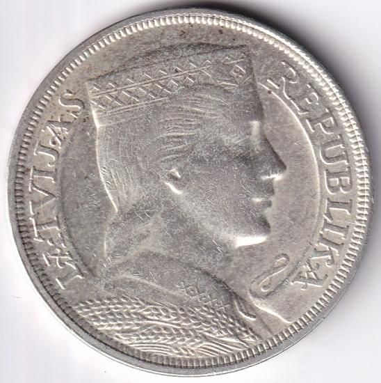 ラトビア5ラッツ銀貨 1929年 極美品 - ワタナベコイン ネット