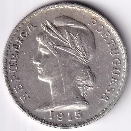 ポルトガル銀貨 1エスクード 1916年 豊穣の女神 - メルカリ
