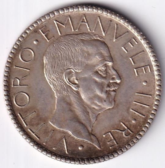 イタリア20リレ銀貨 ヴィットリオ・エマニュエル3世 1928年 極美 イタリア20リレ銀貨 ヴィットリオ・エマニュエル3世 1928年 極美