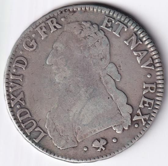 仏；ルイ16世、エキュ、大型銀貨、1778年、牛、Rare 仏；ルイ16世、エキュ、大型銀貨、1778年、牛、Rare MS63】1789