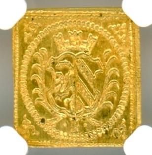 ドイツラム1/4ダカット金貨 ニュルンベルク クリッペタイプ(四角 ドイツラム1/4ダカット金貨 ニュルンベルク クリッペタイプ(四角