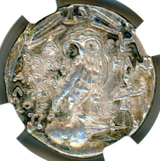 古代ギリシャ アテナイ フクロウのテトラドラクマ銀貨/ローマ